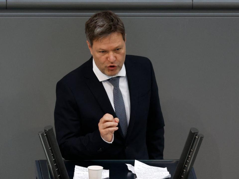 German economy minister Robert Habeck says move to close the country’s nuclear plants will go ahead as planned  (AFP via Getty Images)