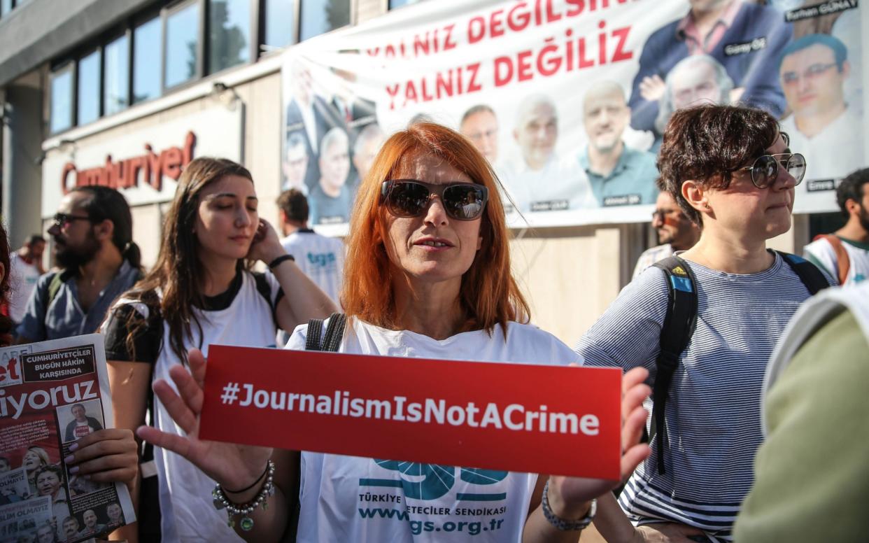The case has become a symbol of the collapse of press freedom in Turkey - Getty Images Europe