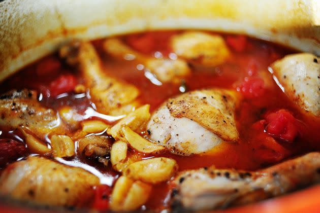 Chicken with Tomatoes and Garlic