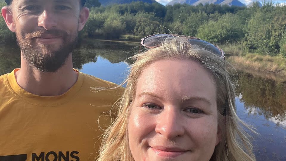 Samantha and Toby had an easy camaraderie when they were messaging back and forth. Here they are later on, in Glenorchy, New Zealand. - Samantha Hannah