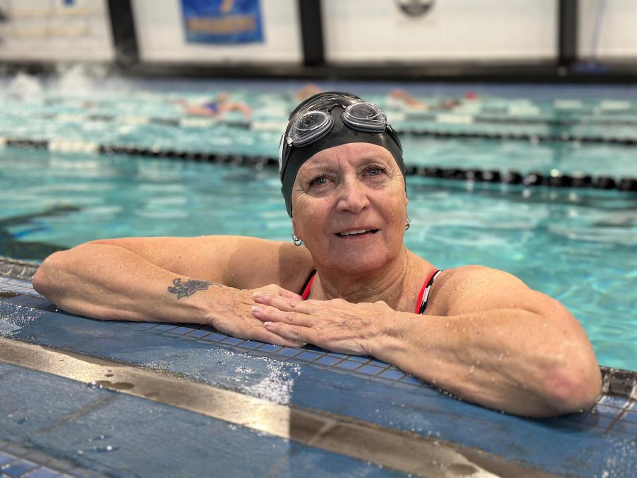 Linda Hunt has been swimming at Centennial Pool in Halifax for more than 50 years. She is supporting a campaign to try to save the facility. (CBC - image credit)