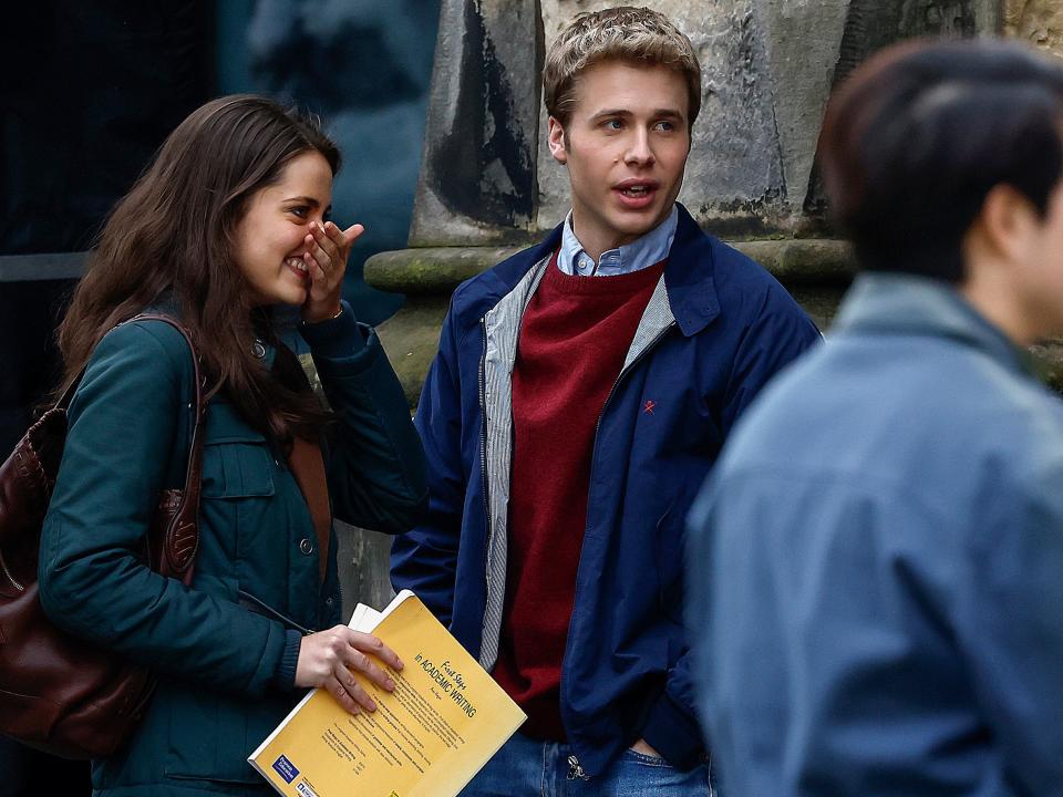 The Crown stars playing young Prince William and Kate Middleton spotted filming together (Getty Images)