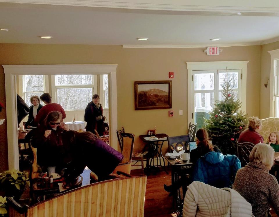 Now, the house hosts a charming café with beautiful oak floors.