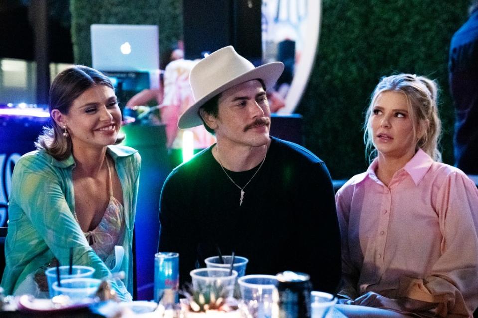 VANDERPUMP RULES — Pictured: (l-r) Raquel Leviss, Tom Sandoval, Ariana Madix — (Photo by: Nicole Weingart/Bravo via Getty Images)