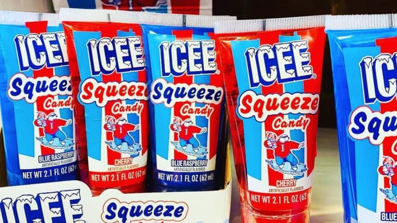 Icee candy on shelf