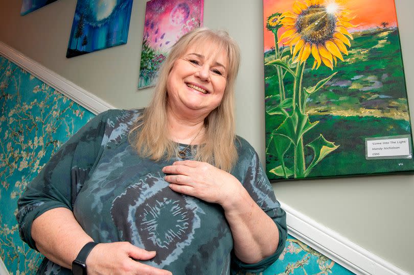 Mandy Nicholson of The Art Bank in Kirkcudbright