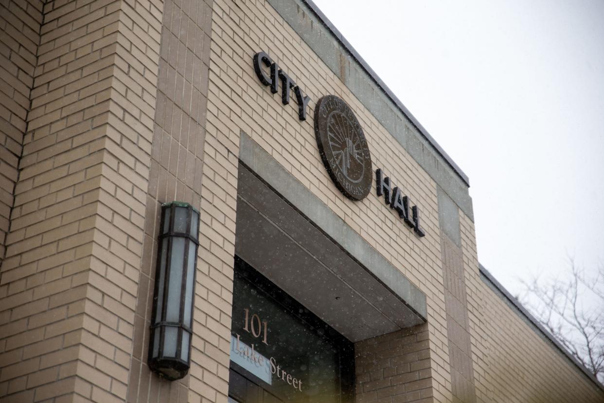 Petoskey City Hall is shown.