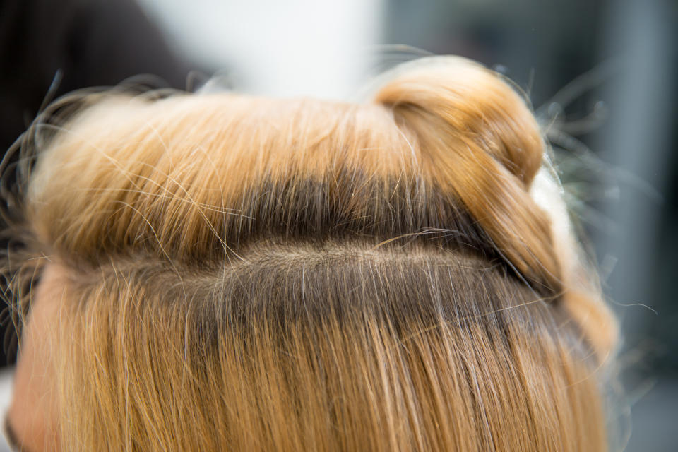 What to do if your roots are coming through. (Getty Images)