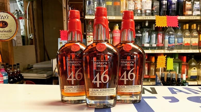 Three bottles of Makers 46