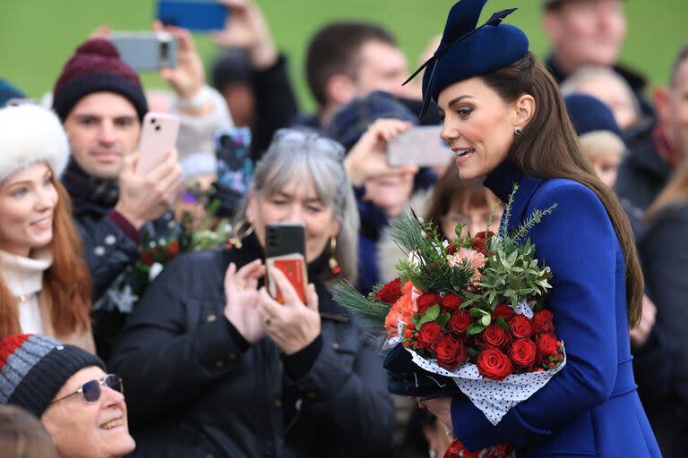 La última aparición pública de Kate, en Navidad