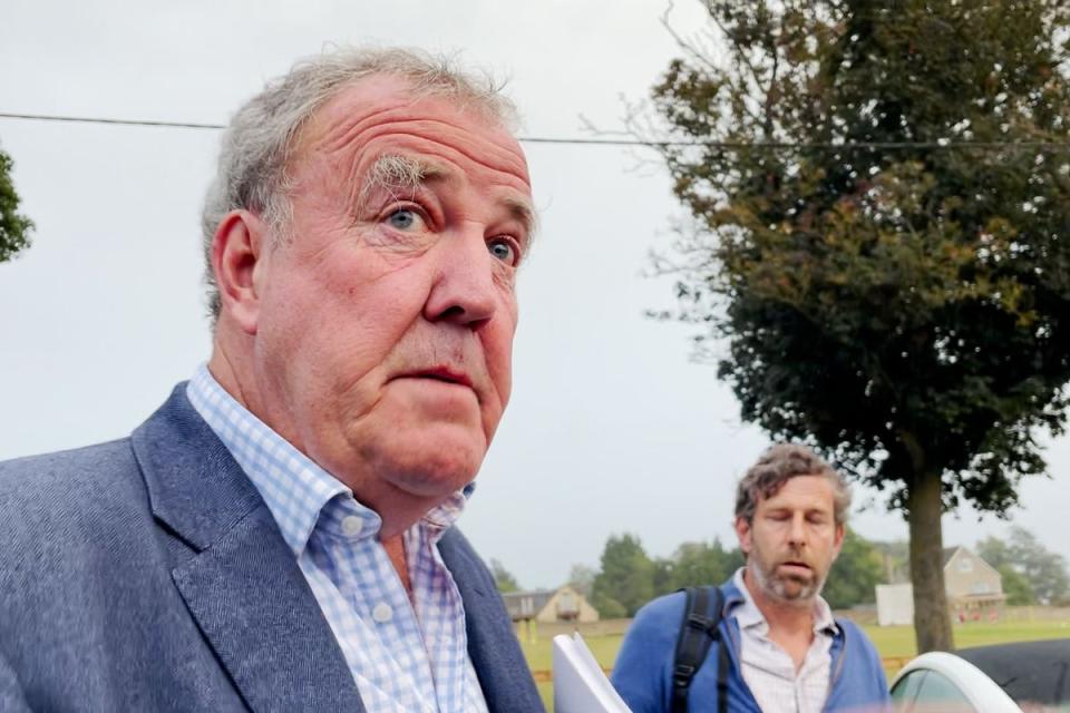 Jeremy Clarkson at the Memorial Hall in Chadlington  (PA Archive)