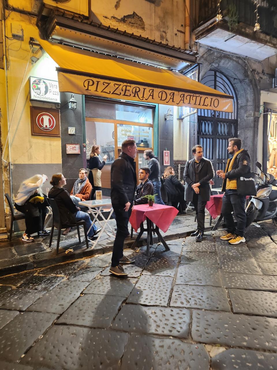 Pizzeria da Attilio in Naples, Italy.