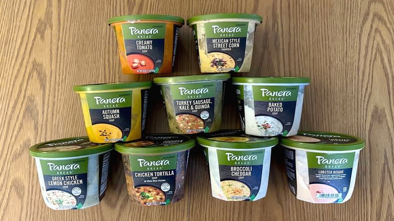 nine panera soups