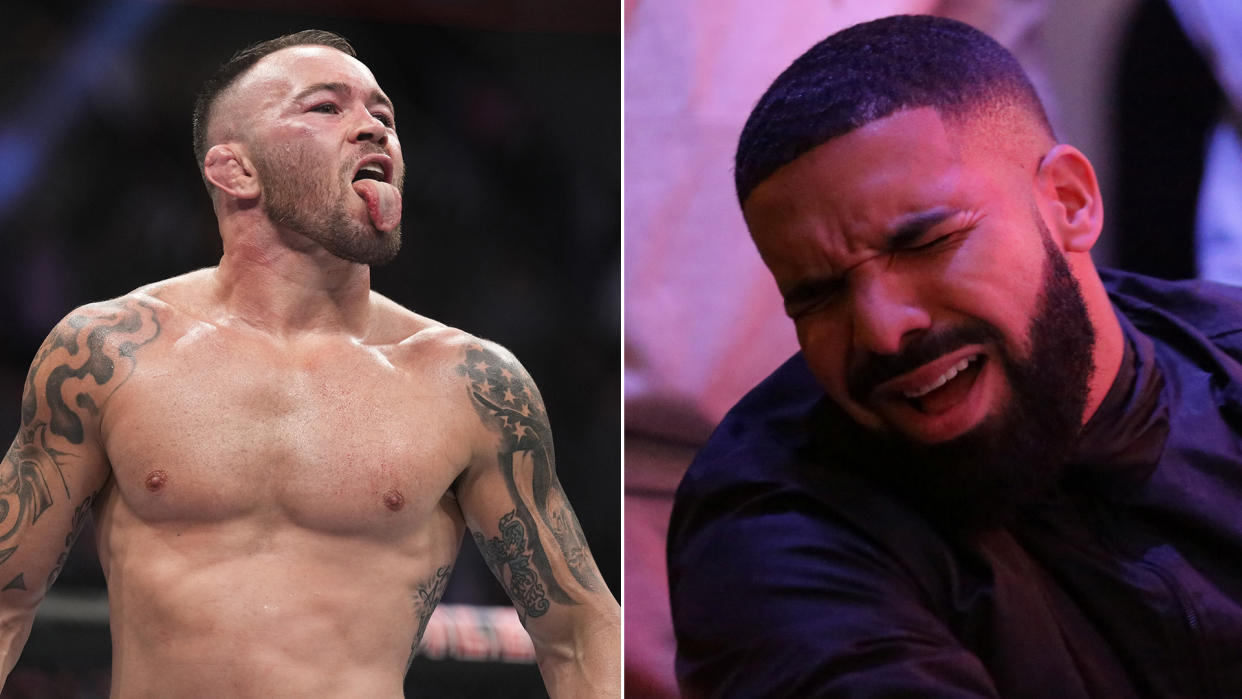 Drake made a huge bet on a UFC bout and came up empty. (Photos via Getty)