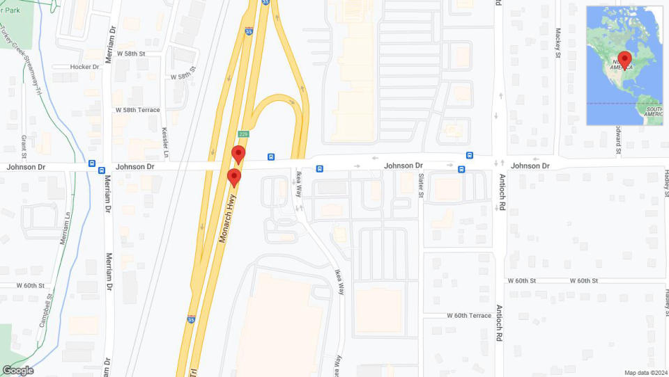 A detailed map that shows the affected road due to 'A crash has been reported on northbound I-35' on July 16th at 4:56 p.m.