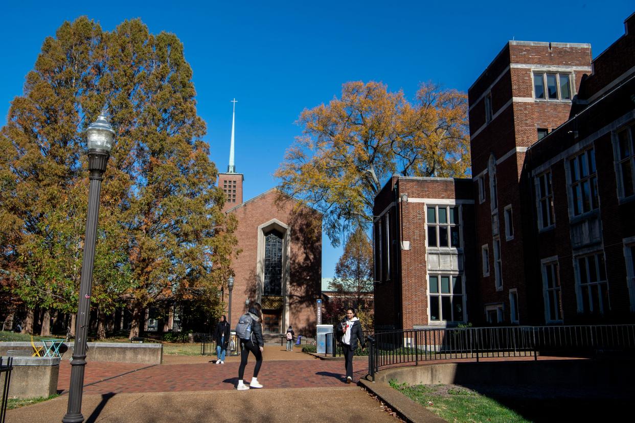 Benton Chapel at Vanderbilt University in Nashville, Tenn., Monday, Nov. 27, 2023.