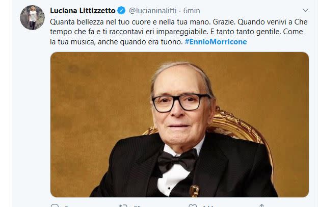 L'omaggio al maestro Ennio Morricone