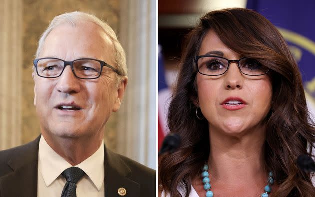 Sen. Kevin Cramer (R-N.D.) and Rep. Lauren Boebert (R-Colo.) were keynote speakers at American Stewards of Liberty’s “STOP 30x30 Summit” in Lincoln, Nebraska, in April. (Photo: Getty Images)