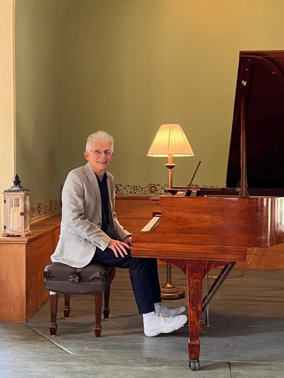 Pianist Dan Berlinghoff, co-founder of The Music Project, will be part of a concert at the South Harwich Meetinghouse playing an instrument he donated.