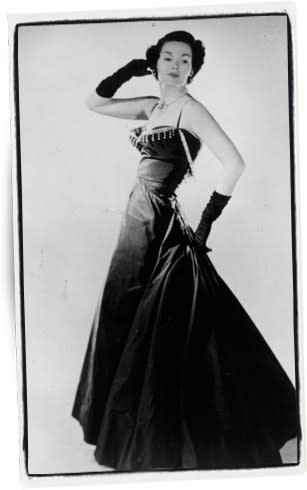Vestido de noche Christian Dior 1947 - Foto: Keystone | Getty Images 