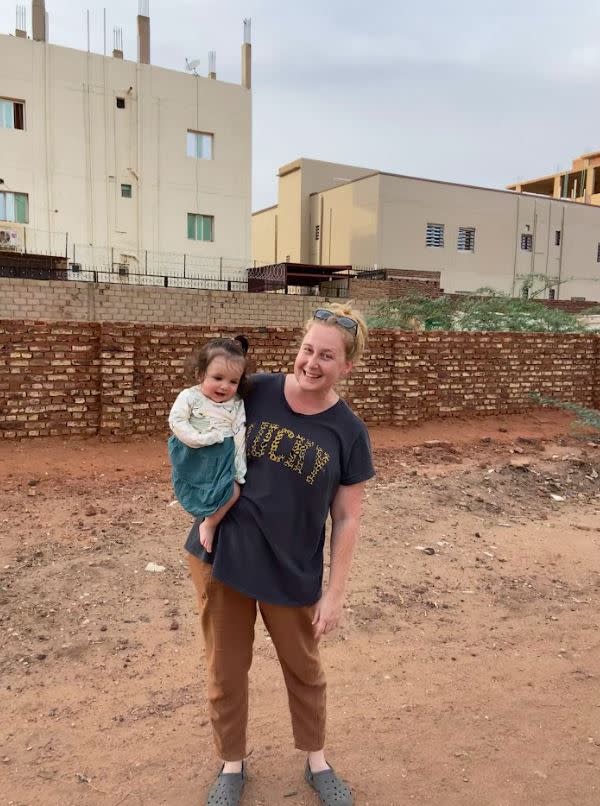 Trillian Clifford, a native of Ashland, Massachusetts, and her 18-month-old daughter, Alma, have been evacuated from war-torn Sudan, her family said. Clifford works as a teacher at an international school in Sudan’s capital city of Khartoum.