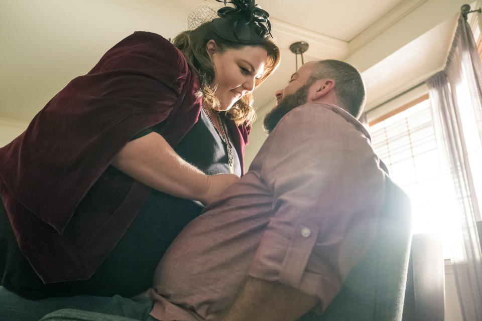 <p>Chrissy Metz as Kate Pearson and Chris Sullivan as Toby Damon in NBC’s <i>This Is Us</i>.<br>(Photo: Ron Batzdorff/NBC) </p>