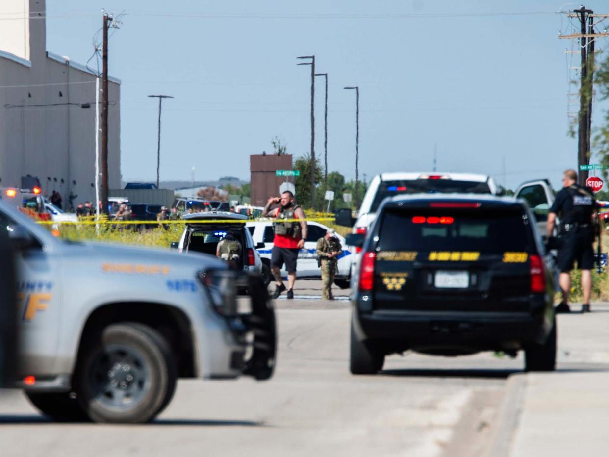 Police surround the area behind Cinergy in Odessa: AP