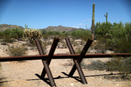 The U.S.-Mexico border is seen near Lukeville, Arizona, U.S., September 11, 2018. REUTERS/Lucy Nicholson