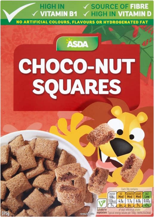 Choc-nut squares before [Photo: Asda]