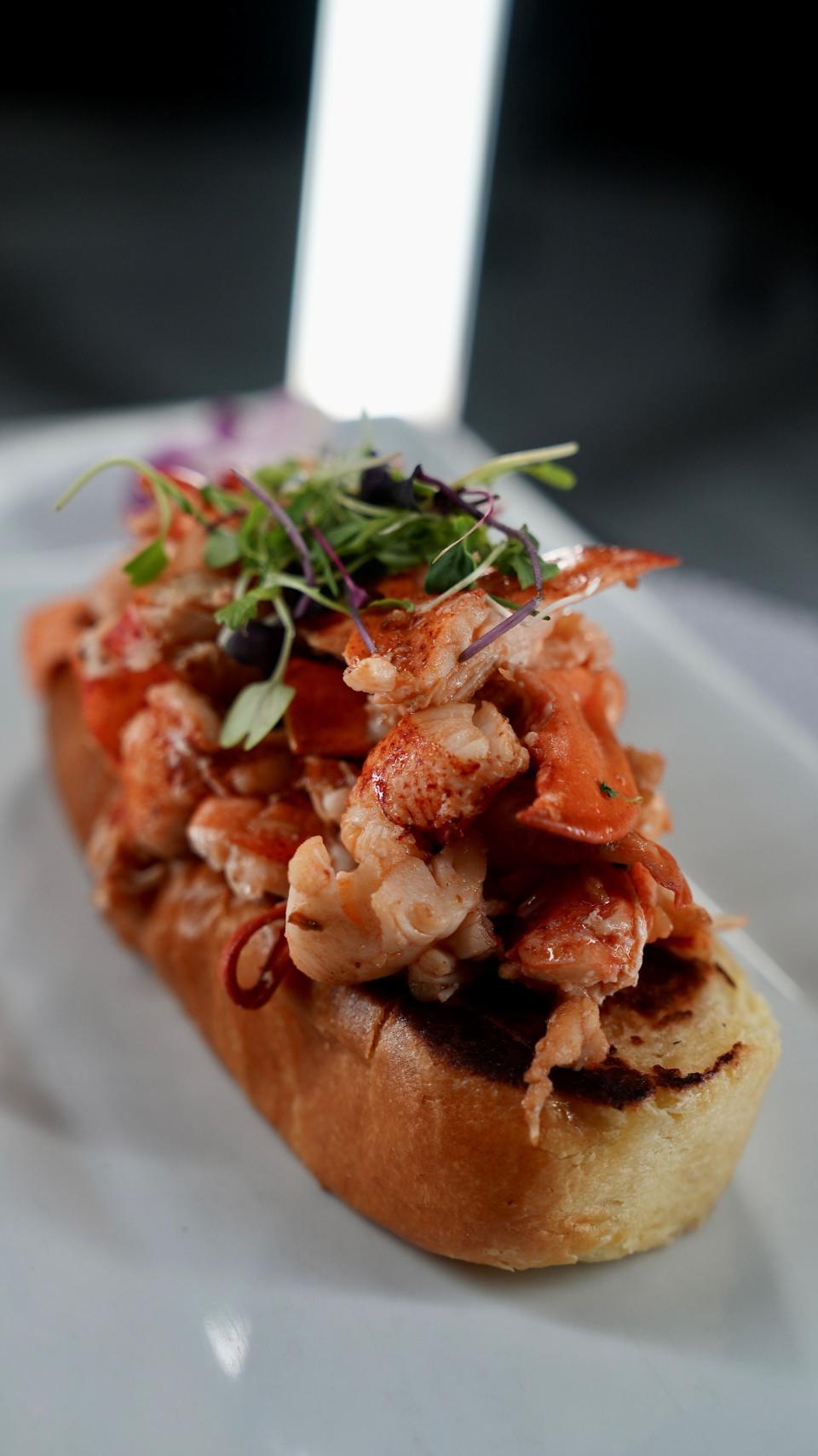 A lobster roll from L'Acquario Seafood Italiano, a Monmouth County-based food truck.