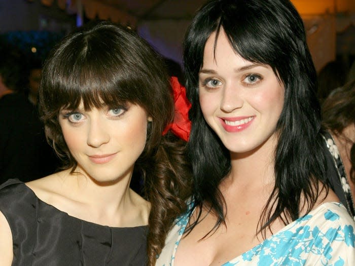 Zooey Deschanel and Katy Perry