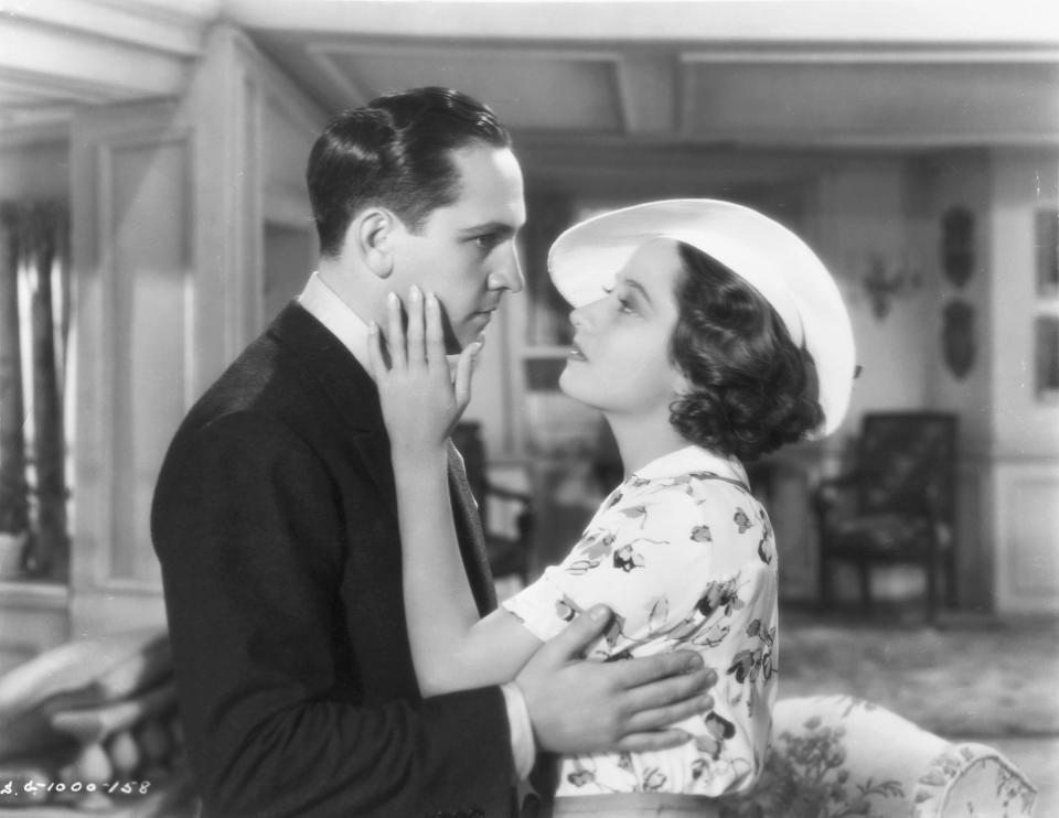 Fredric March and Merle Oberon in <em>The Dark Angel</em>.<span class="copyright">John Springer Collection/CORBIS/Corbis/Getty Images</span>