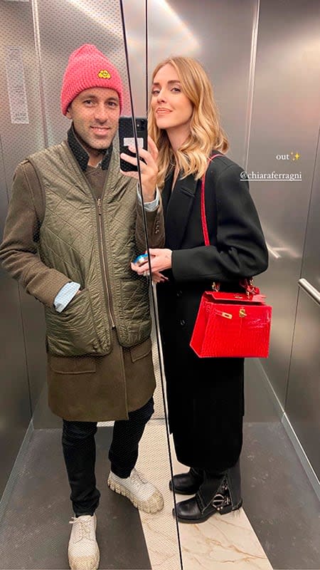 Chiara con su amigo Angelo 