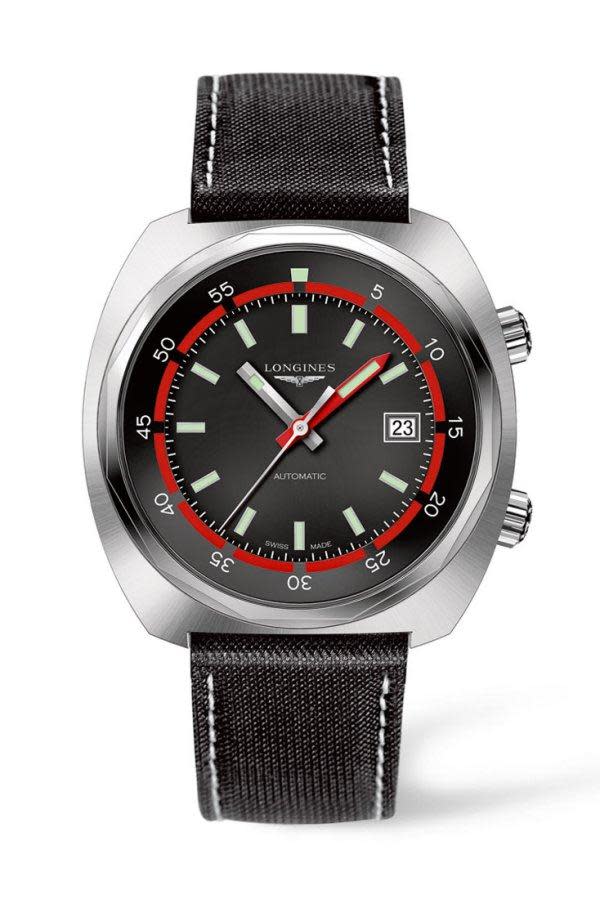 這款復刻潛水錶是2014年推出的復刻版，復刻自浪琴於1970年代推出的古董錶，共有雙眼計時碼錶與大三針二種款式。這個錶款擁有70年代最經典的「鮑魚殼」造型，以及面盤上非常突顯的紅色潛水內圈設計，分針整根都是紅色的，很有當年的味道。錶殼尺寸是43mm，防水達到300米，也是一款真正可以下海潛水的錶款。建議售價：NT$72,600。