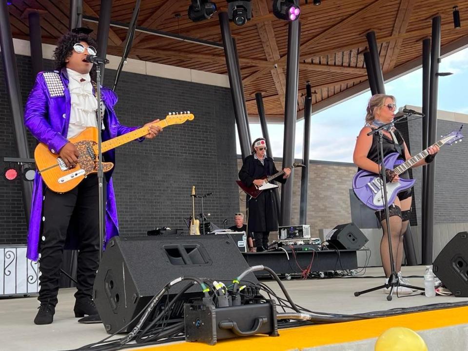 A Prince and the Revolution tribute band features singer Shane Golden of Warren, who attended Malone University.