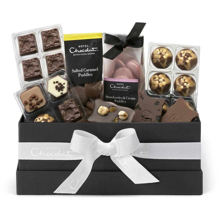 A perfect hamper for chocolate lovers. (Hotel Chocolat)