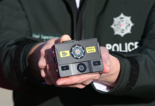 Body cameras used by police in Northern Ireland. (Brian Lawless/PA)