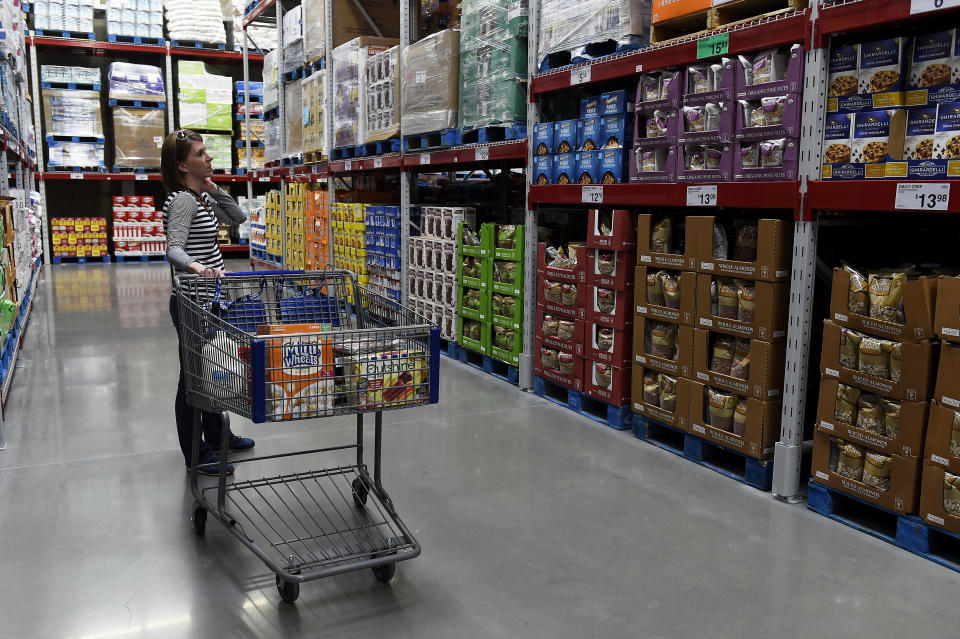 CASTLE ROCK, CO - FEBRUARY 20: Laura Parker browses the aisles at Sam's Club at The Promenade at Castle Rock in Castle Rock, Colorado on February 20, 2017. After years of development the The Promenade at Castle Rock is finally seeing stores open. (Photo by Seth McConnell/The Denver Post via Getty Images)