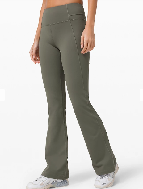 Groove Pant Flare in Grey Sage