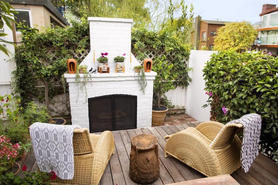 5) Outdoor Standalone Fireplace