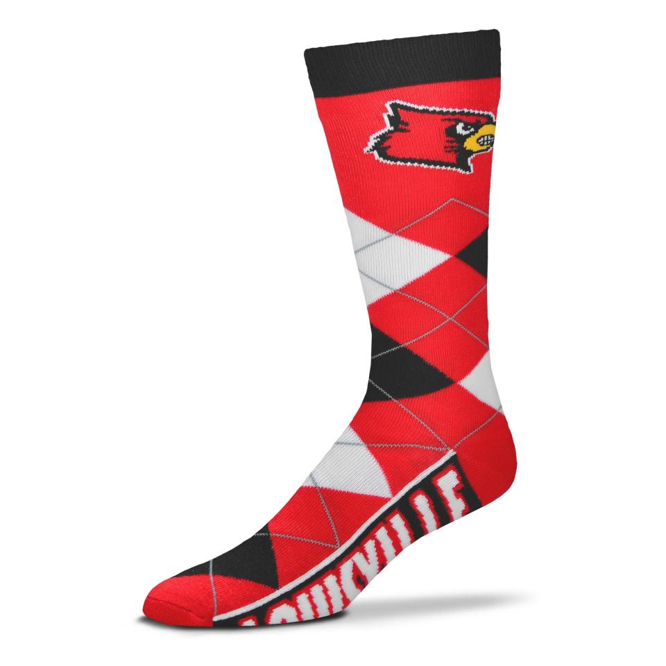 University of Louisville socks.