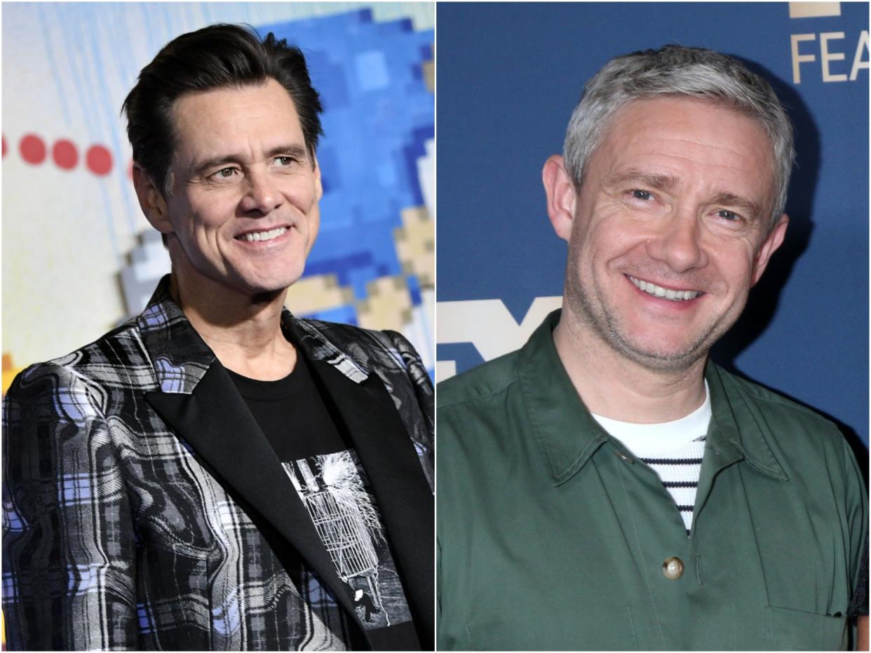 Jim Carrey Martin Freeman (Shutterstock)