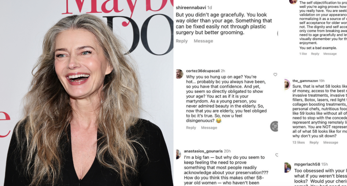 Paulina Porizkova 57 Hits Back At Criticism For Sharing Barely