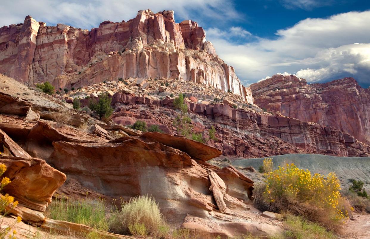 rock formations at capitol reef national park