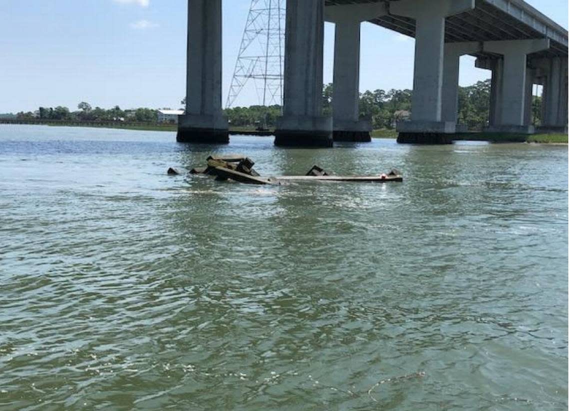 Damage to a fender of the J. Wilton Graves Bridge that crosses Skull Creek was reported by the United States Coast Guard in a marine safety information bulletin on May 8, 2024. United States Coast Guard