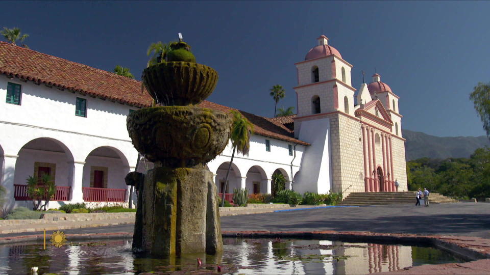 Old Mission Santa Barbara. / Credit: CBS News