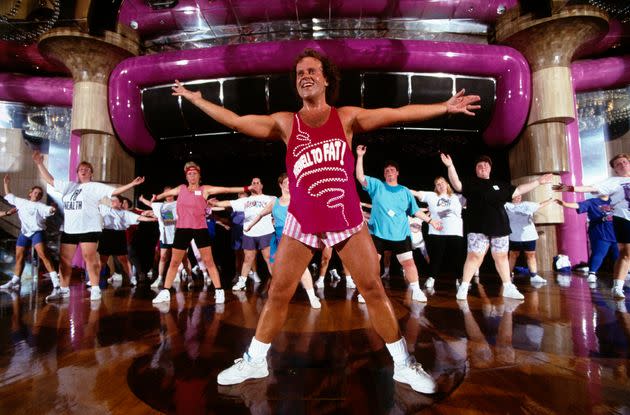 Richard Simmons during one of his Cruise to Lose weight loss cruises, which sailed through the Caribbean.