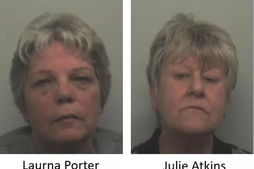 Laurna Porter and Julie Atkins from Tamworth have been jailed for stealing more than £600,000 from deceased people's estates. They operated their scam from 2006 to 2018 -Credit:Staffordshire Police