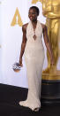 <p>Year: 2015 <br>Designer: Calvin Klein <br>Cost: $106,000 <br>The pearl-encrusted gown made headlines not just for it’s beauty, but also because it was stolen from the actress’s hotel room after the show. But when the thief realised the pearls were fake, the dress was promptly returned. </p>