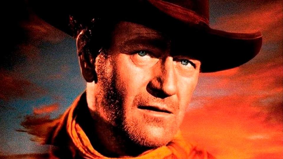 John Wayne en el póster de 'Centauros del desierto' (Foto: Warner Bros)